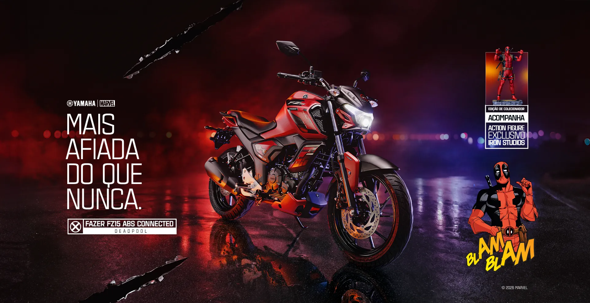 FAZER FZ15 ABS CONNECTED DEADPOOL