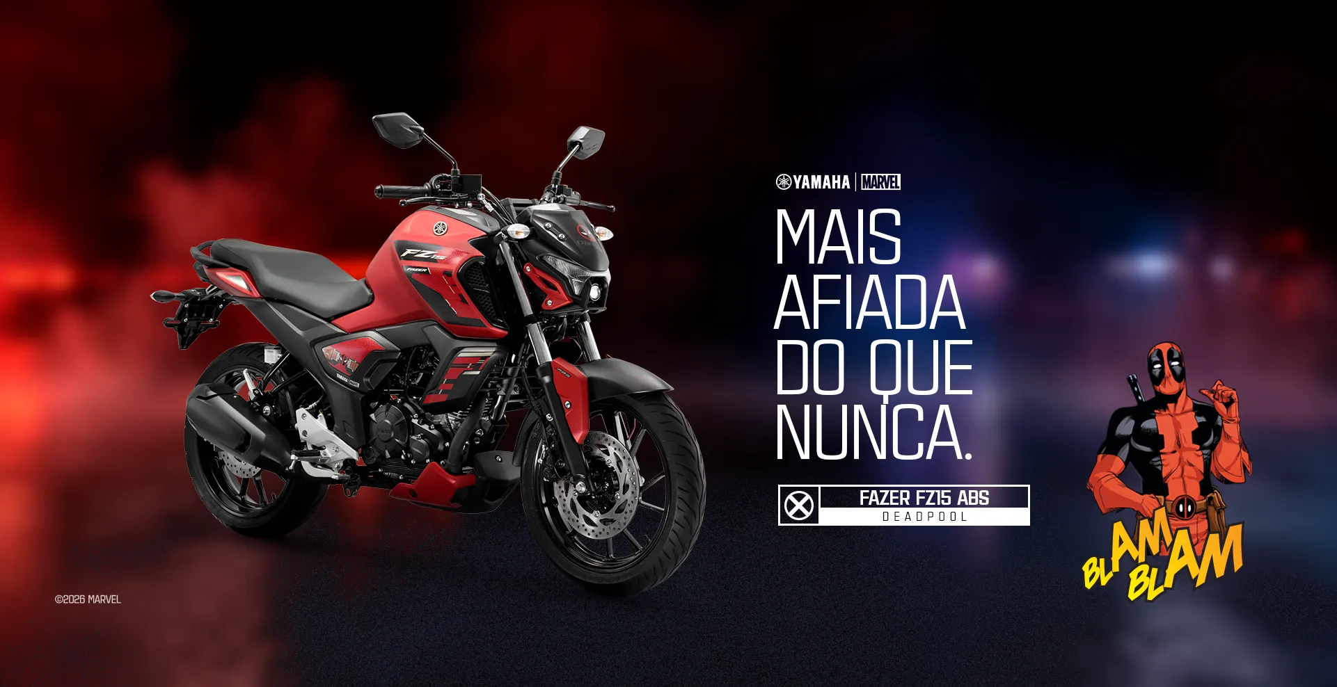 FAZER FZ15 ABS CONNECTED DEADPOOL