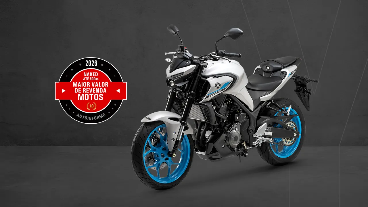 MT-03 CONNECTED CONQUISTA O SELO DE MAIOR VALOR DE REVENDA - MOTOS 2026